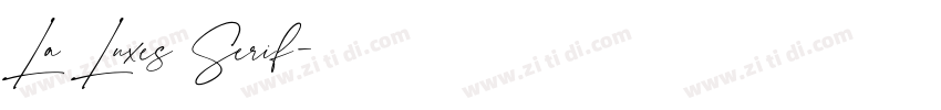 La Luxes Serif字体转换